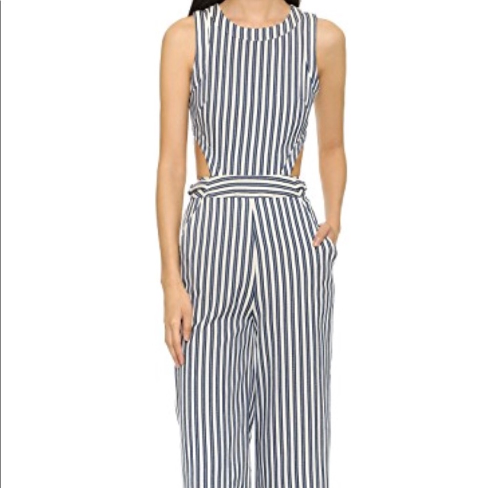 J.o.a. Striped jumpsuit